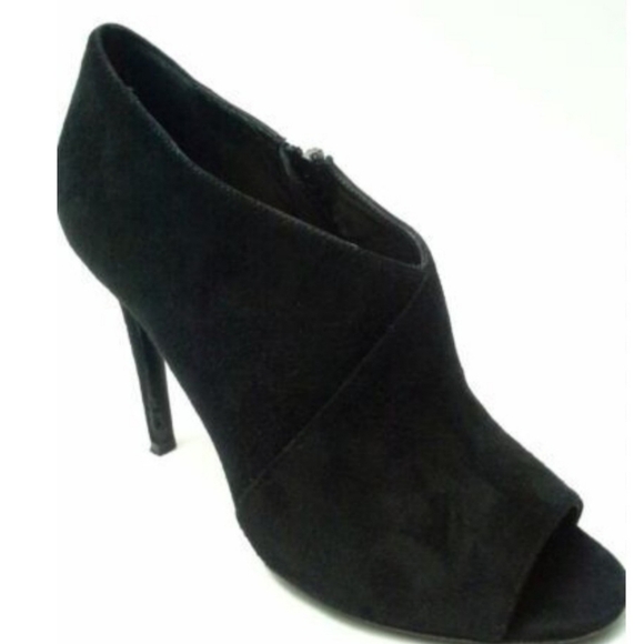 Diane von Furstenberg Peep Toe Ankle Booties  Suede Heels Size 8.5 - Picture 11 of 11